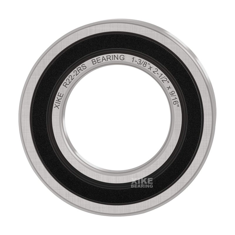 XiKe 10 Pcs R22-2RS Double Rubber Seal Bearings 1-3/8"" x 2-1/2"" x 9/16"", Pre-Lubricated and Stable Performance and Cost Effective, Deep Groove Ball Bearings. - Image 3